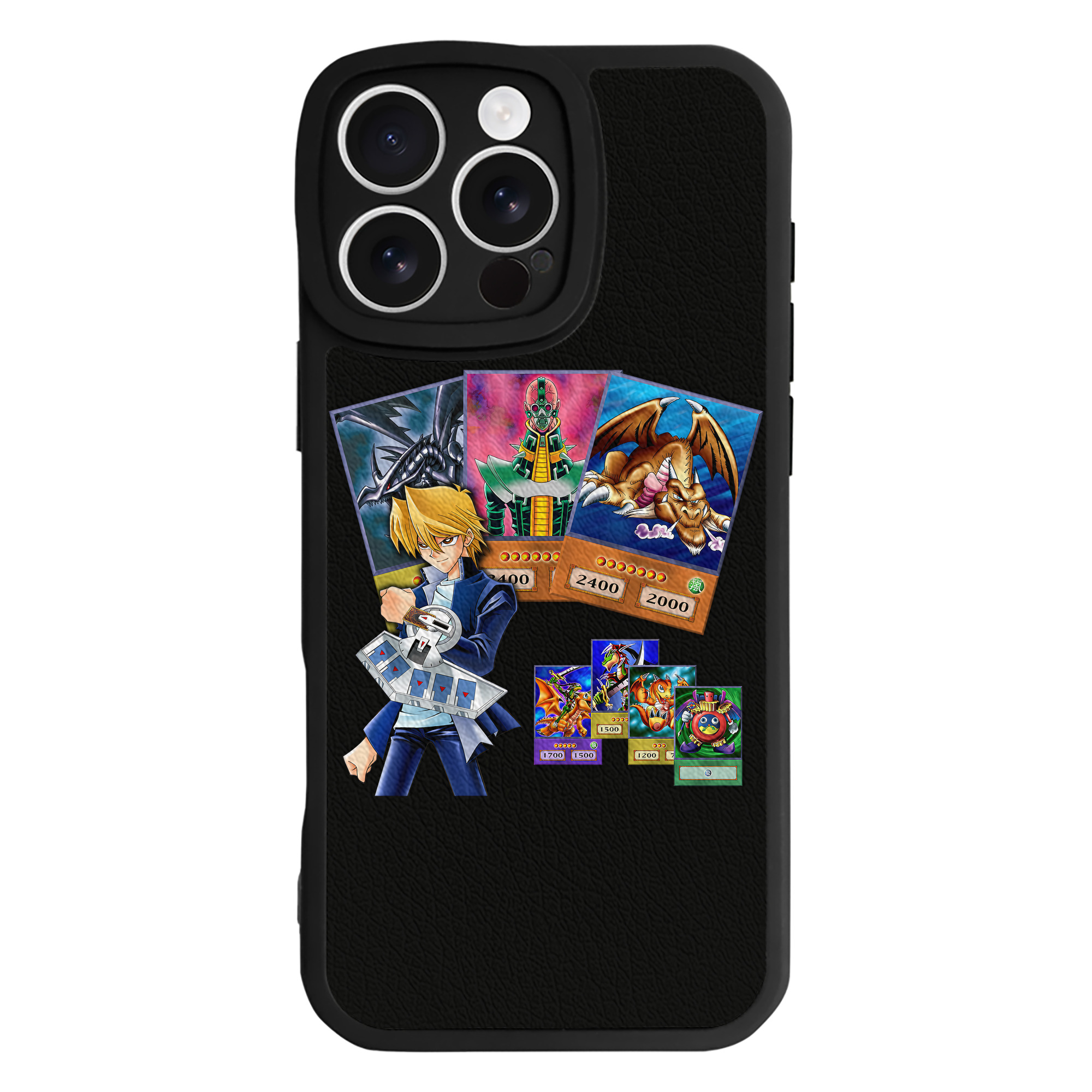 （画像用） 遊☆戯☆王 Yu-Gi-Oh! 【iPhone 16シリーズ対応】シリコンスマホケース（レザー調） 材質：シリコン